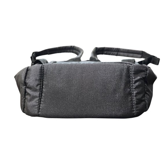 Lug Mini Orbit Quilted Nylon Backpack Black Iridescent Adjustable Straps - Picture 5 of 6